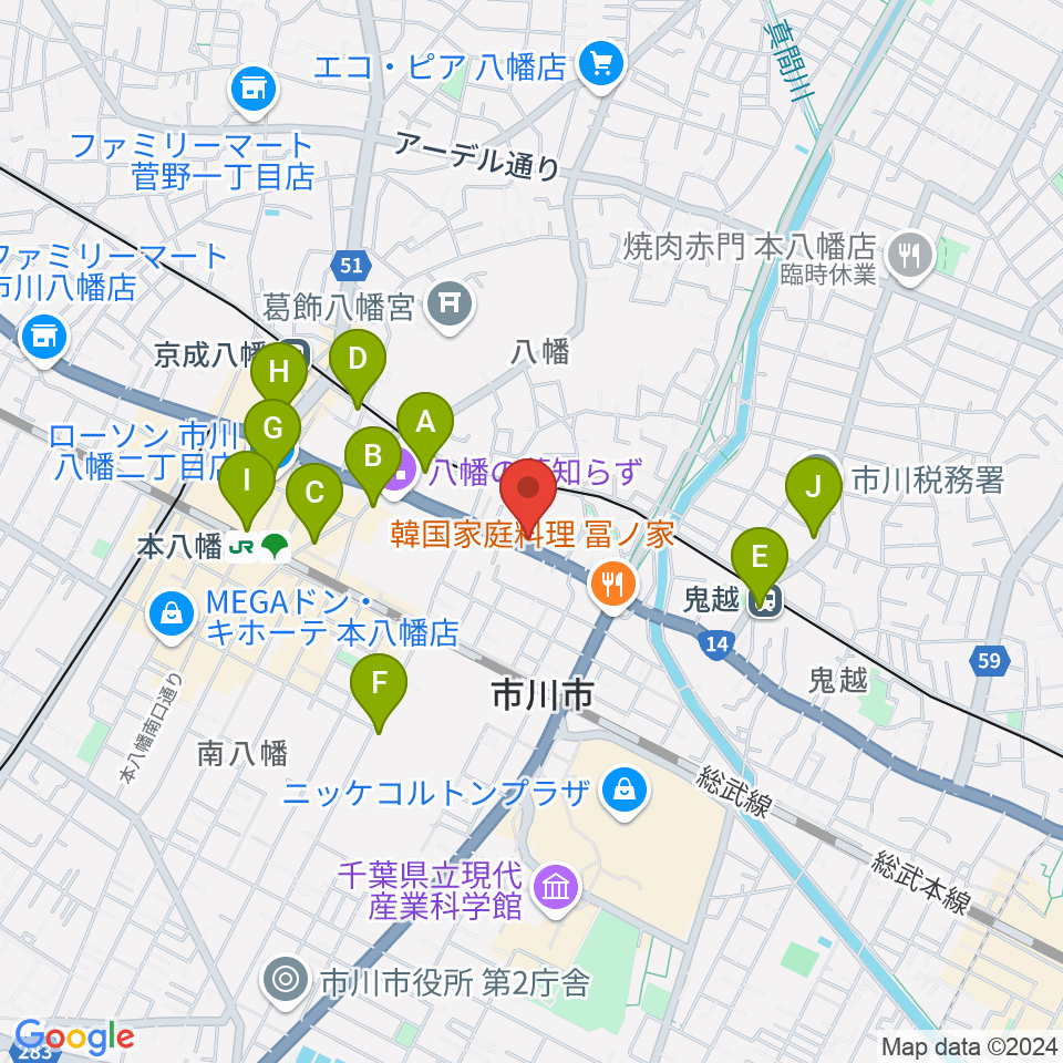 サウンドビュー音楽教室周辺のコンビニエンスストア一覧地図