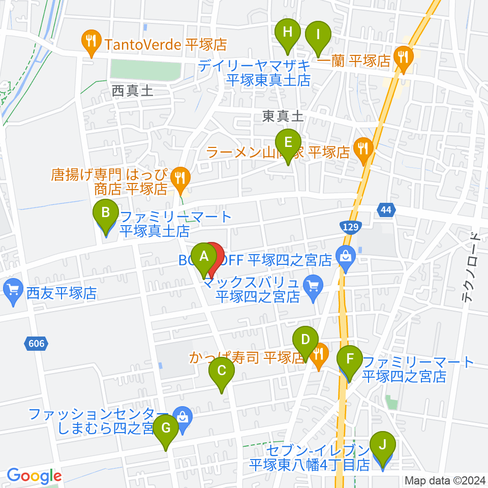 総合芸術学園ボア・コロンブ周辺のコンビニエンスストア一覧地図