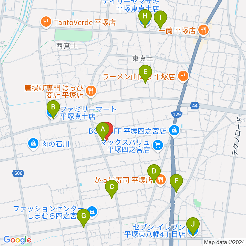 総合芸術学園ボア・コロンブ周辺のコンビニエンスストア一覧地図