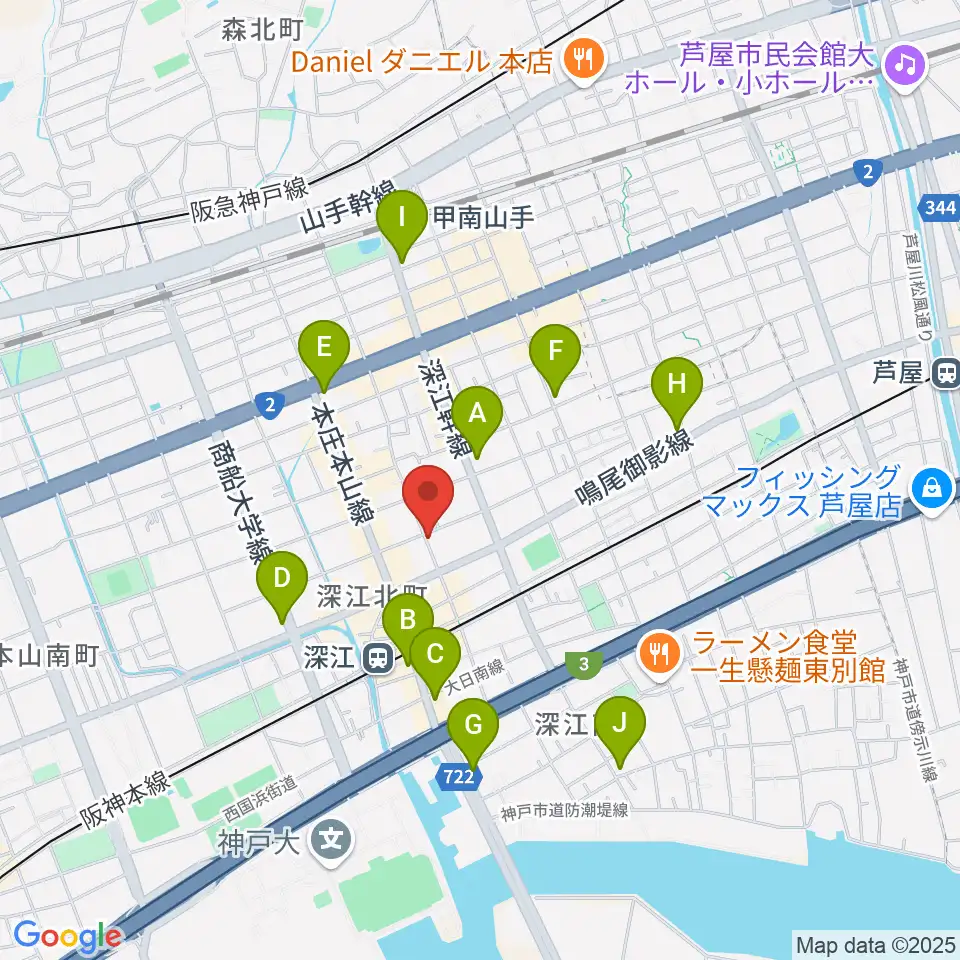 レオミュージック周辺のコンビニエンスストア一覧地図