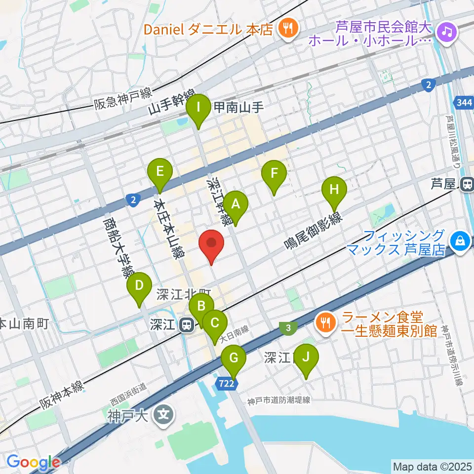 レオミュージック周辺のコンビニエンスストア一覧地図