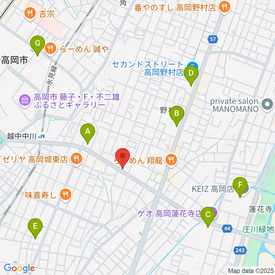 開進堂楽器 MPC高岡周辺のコンビニエンスストア一覧地図