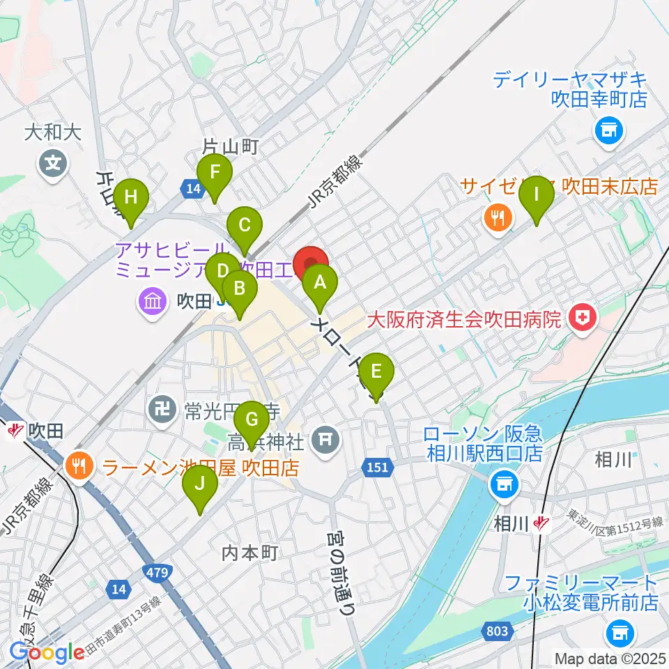 歌枕直美音楽教室周辺のコンビニエンスストア一覧地図
