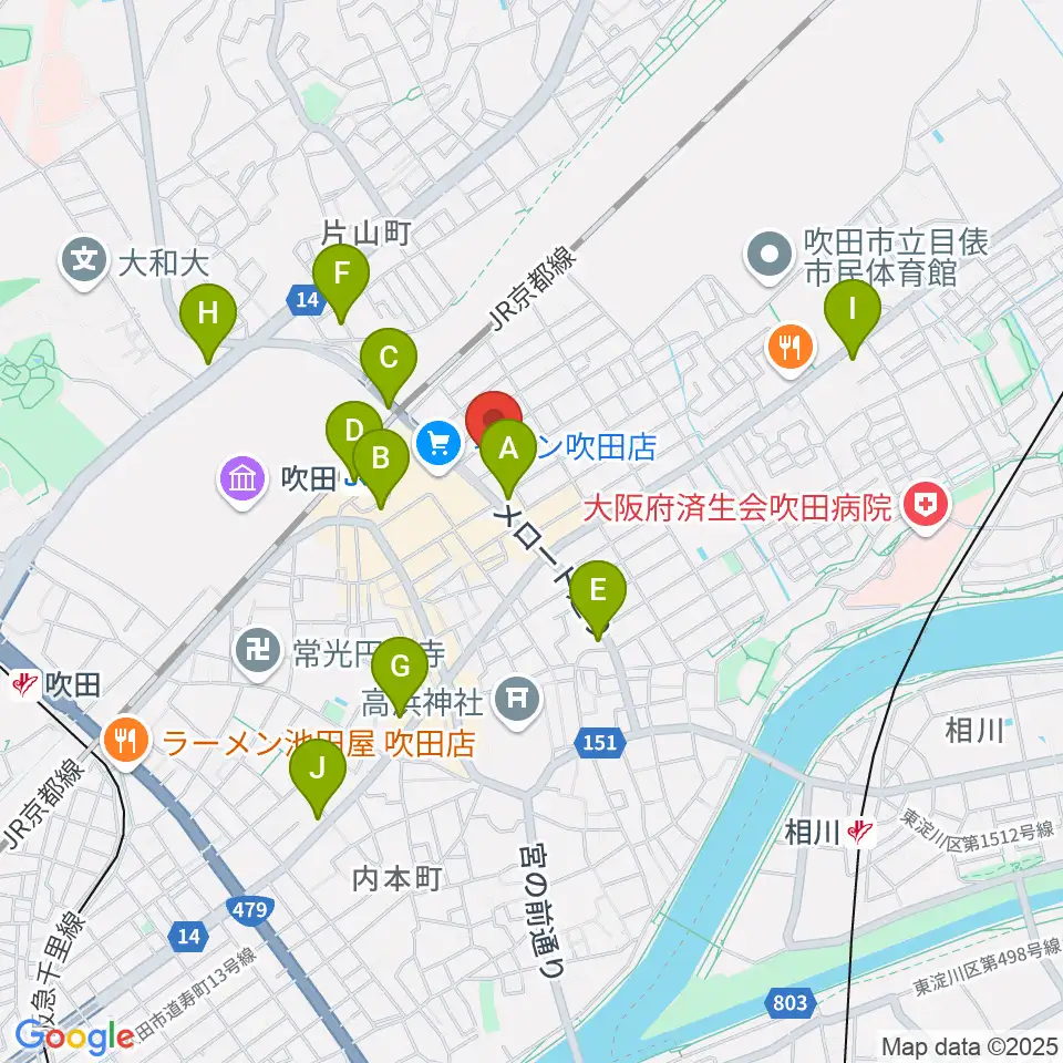 歌枕直美音楽教室周辺のコンビニエンスストア一覧地図