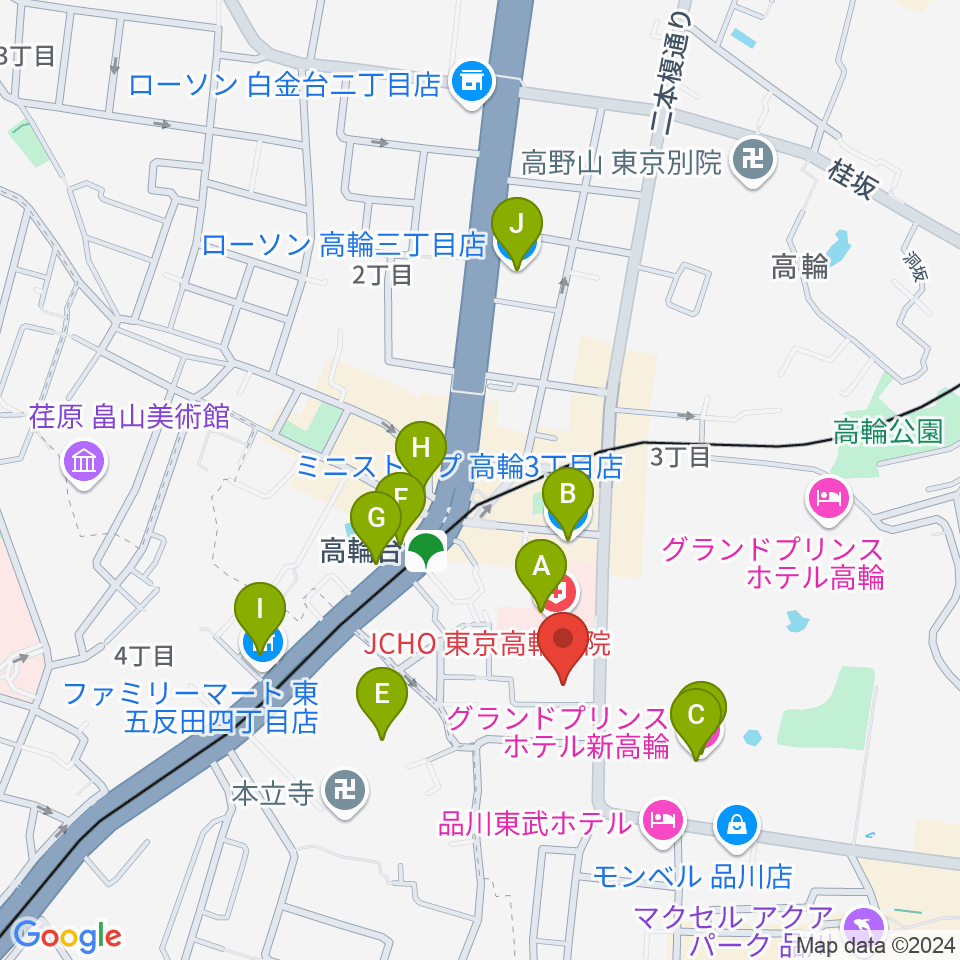 地唄箏曲美緒野会周辺のコンビニエンスストア一覧地図