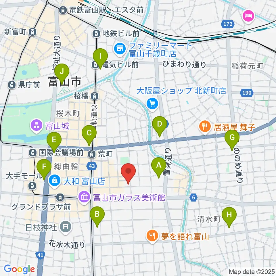 友井音楽教室周辺のコンビニエンスストア一覧地図