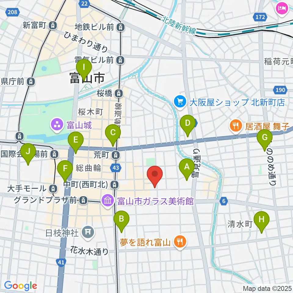 友井音楽教室周辺のコンビニエンスストア一覧地図