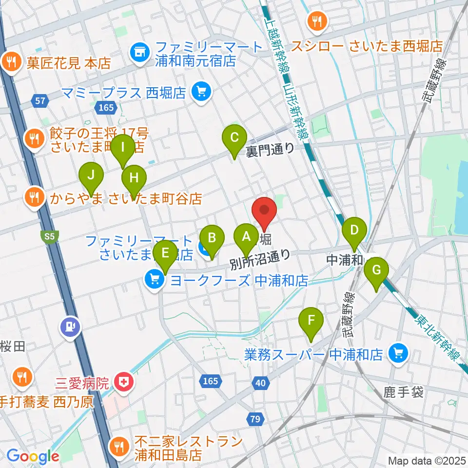 ABEバイオリン教室周辺のコンビニエンスストア一覧地図