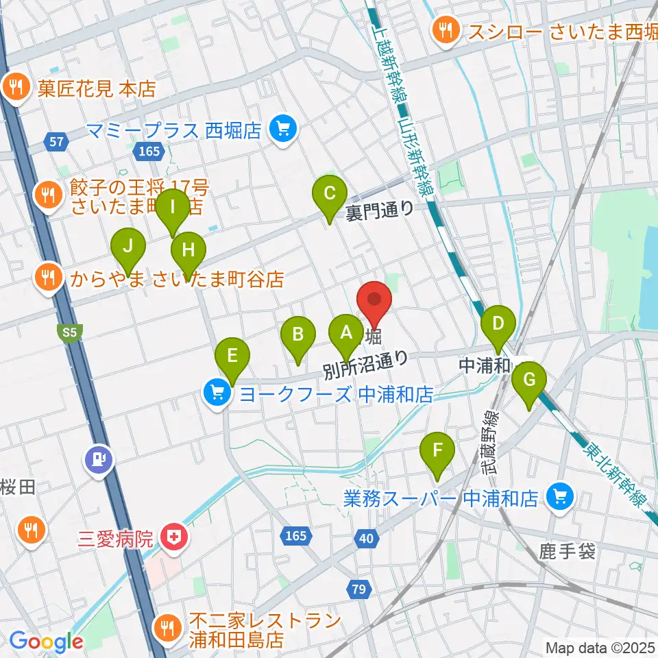 ABEバイオリン教室周辺のコンビニエンスストア一覧地図