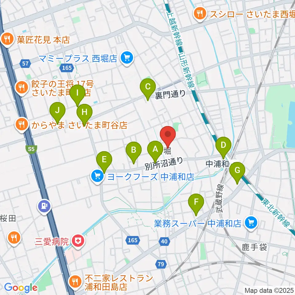 ABEバイオリン教室周辺のコンビニエンスストア一覧地図