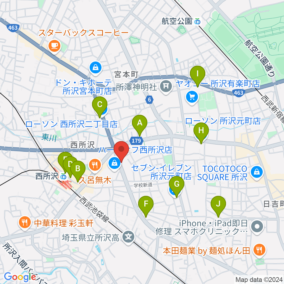 中冨楽器 金山町店周辺のコンビニエンスストア一覧地図