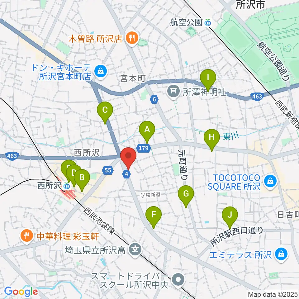 なかとみ ピアノフルート教室周辺のコンビニエンスストア一覧地図