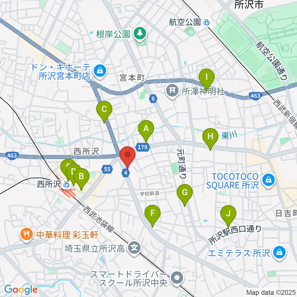 なかとみ ピアノフルート教室周辺のコンビニエンスストア一覧地図