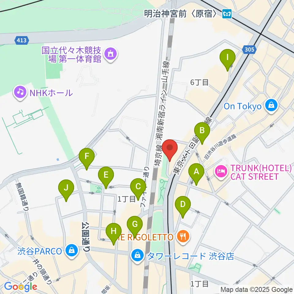 トイズミュージックスクール周辺のコンビニエンスストア一覧地図