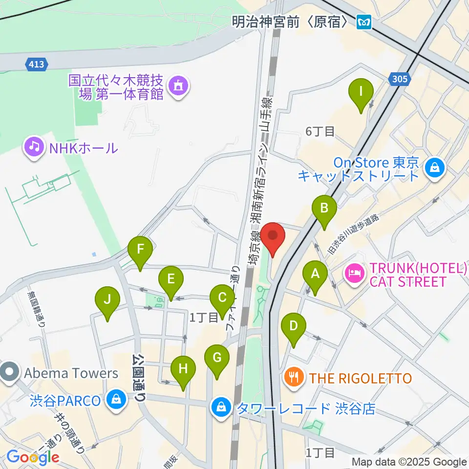 トイズミュージックスクール周辺のコンビニエンスストア一覧地図