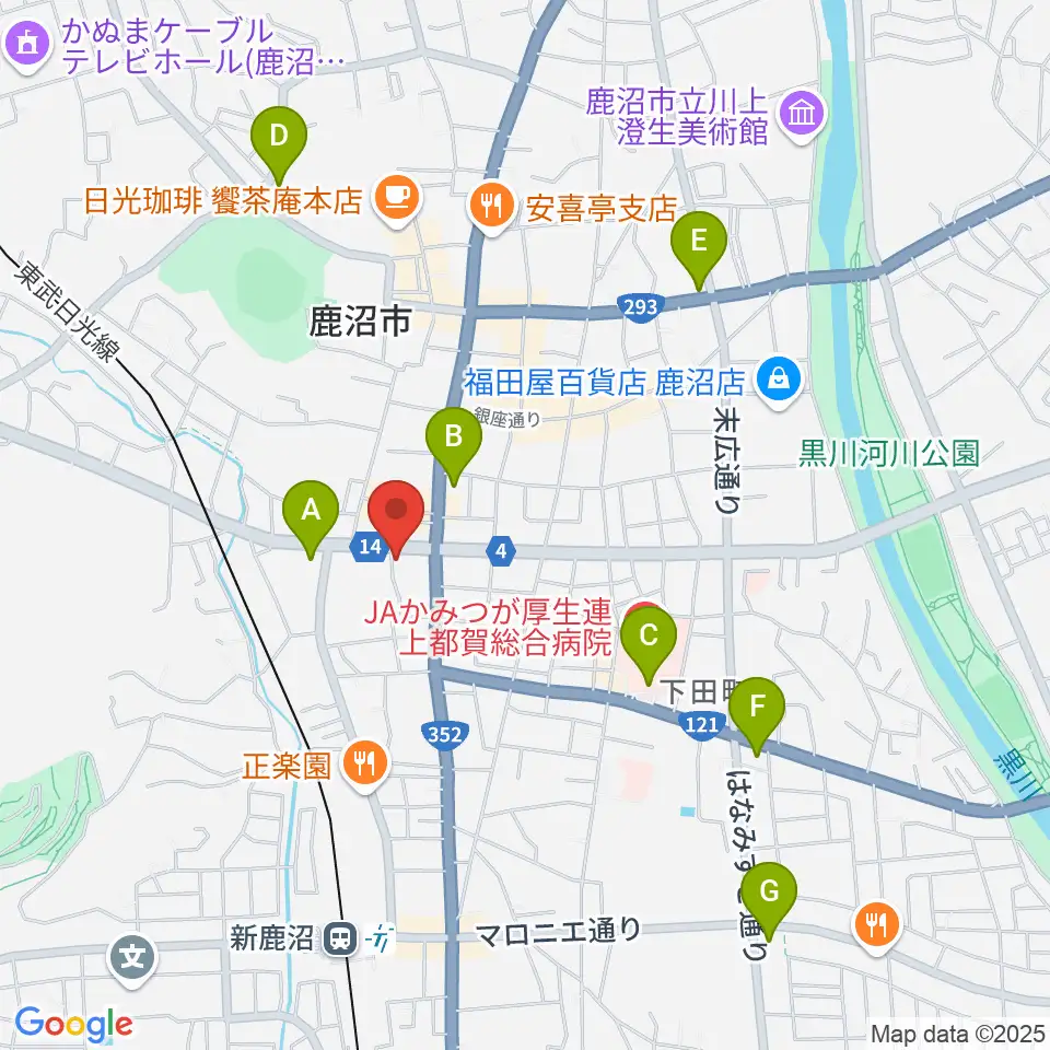 エルベ音楽院周辺のコンビニエンスストア一覧地図