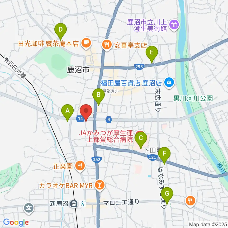 エルベ音楽院周辺のコンビニエンスストア一覧地図