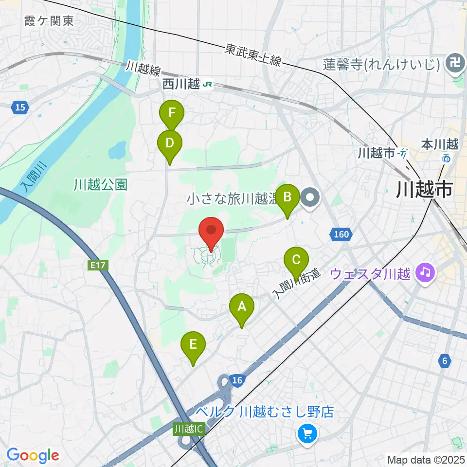 尚美学園大学周辺のコンビニエンスストア一覧地図