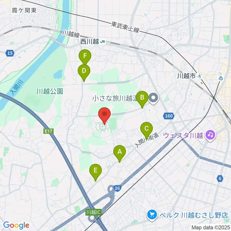尚美学園大学周辺のコンビニエンスストア一覧地図