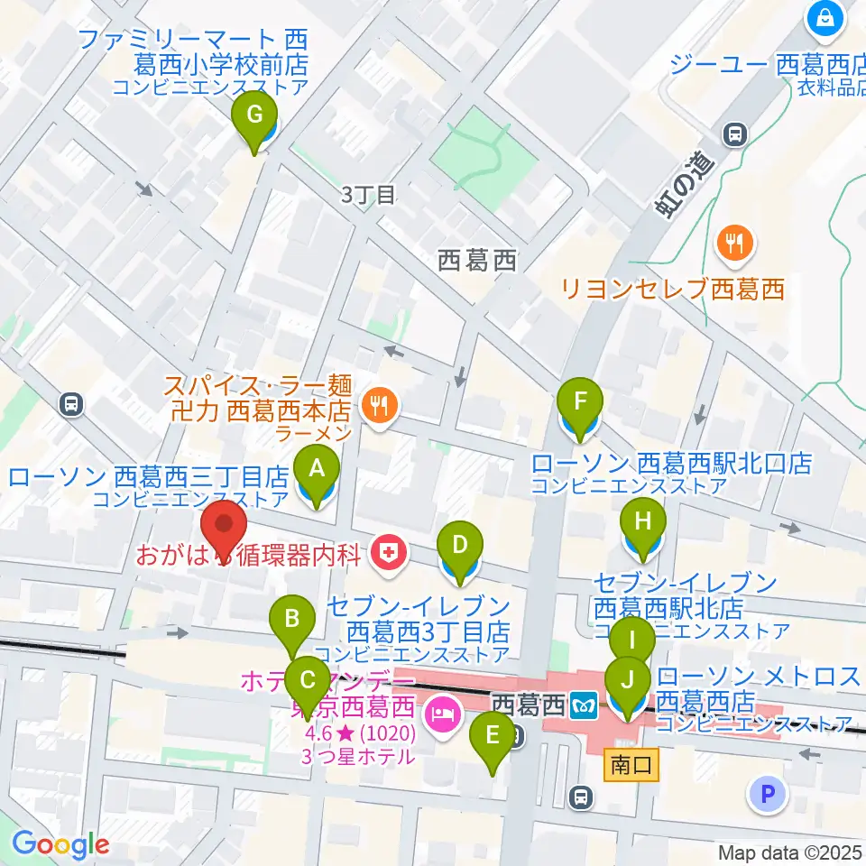 東京スクールオブミュージック&ダンス専門学校周辺のコンビニエンスストア一覧地図