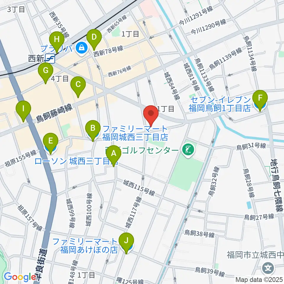 ソルフェ音楽専門学院周辺のコンビニエンスストア一覧地図