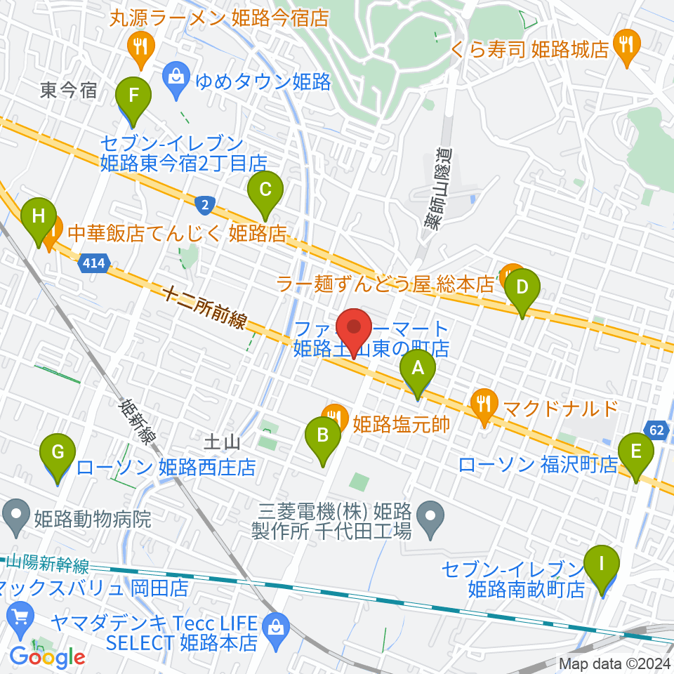 サウンドステーション周辺のコンビニエンスストア一覧地図