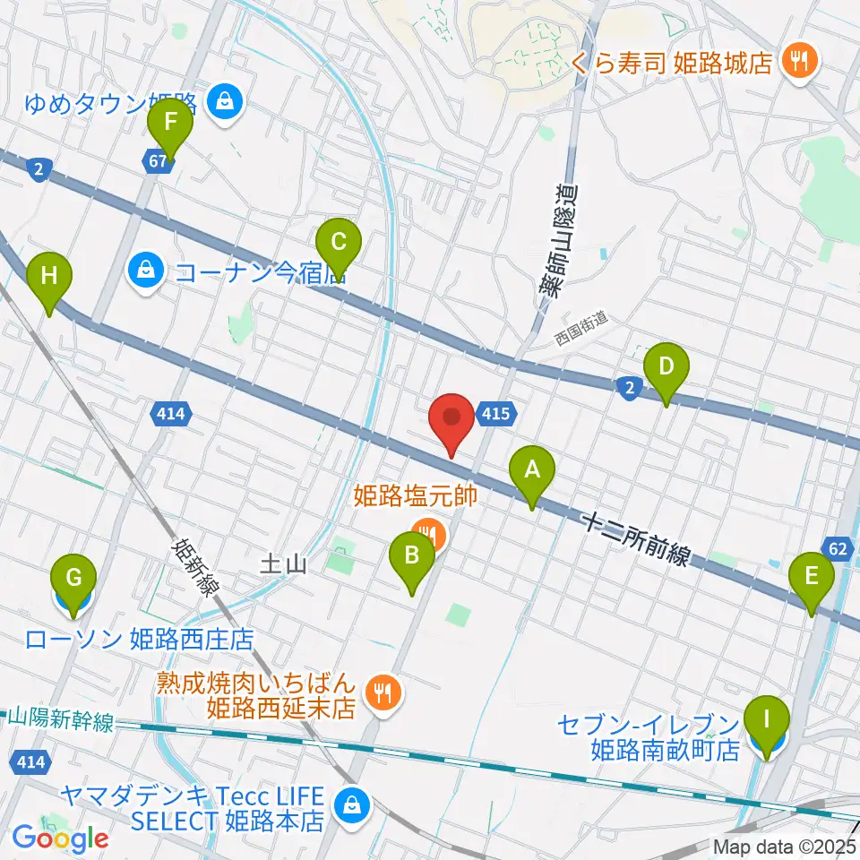 サウンドステーション周辺のコンビニエンスストア一覧地図