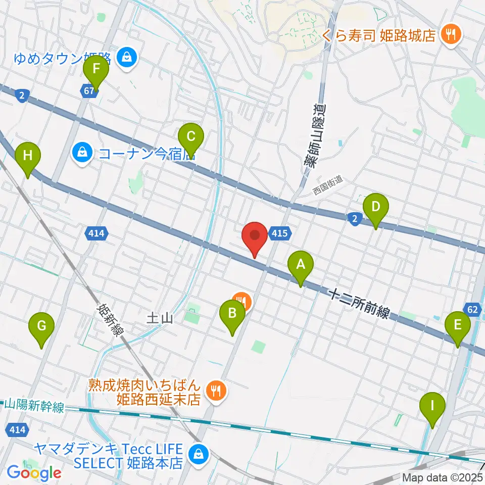 サウンドステーション周辺のコンビニエンスストア一覧地図