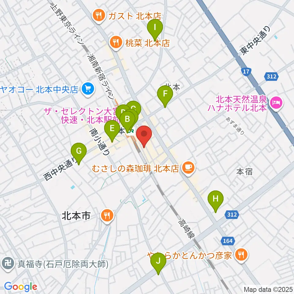 エクセラ・カルチャースクール周辺のコンビニエンスストア一覧地図