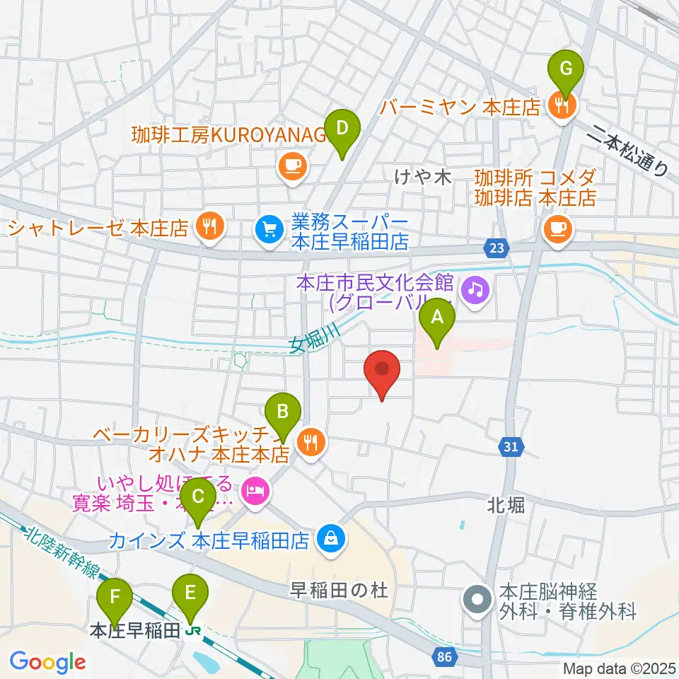 南音楽院周辺のコンビニエンスストア一覧地図
