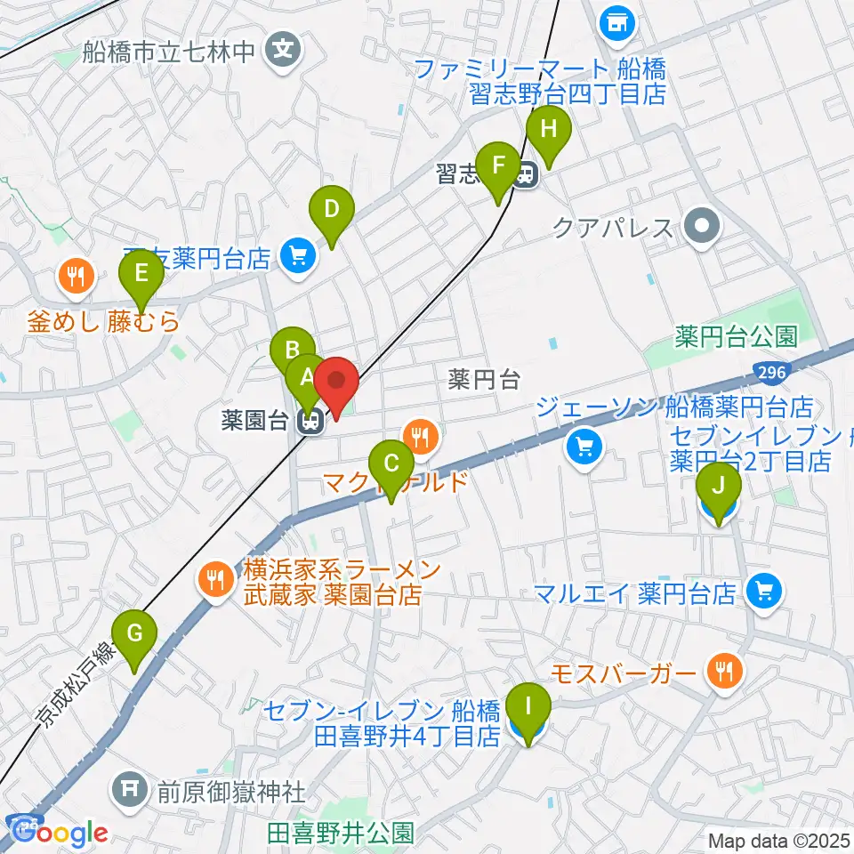 西村音楽アカデミー周辺のコンビニエンスストア一覧地図