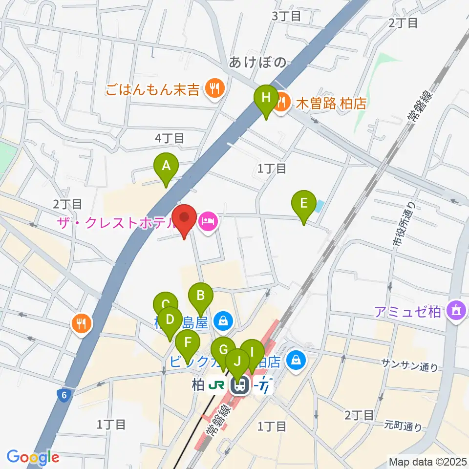 フォリア・ミュージックルーム周辺のコンビニエンスストア一覧地図