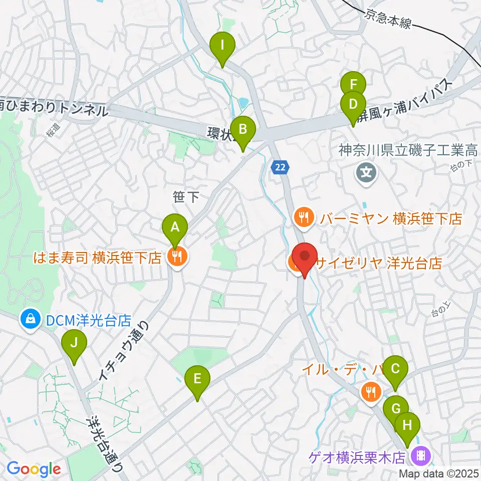 めぐみ音楽館周辺のコンビニエンスストア一覧地図