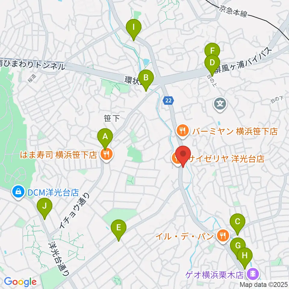 めぐみ音楽館周辺のコンビニエンスストア一覧地図