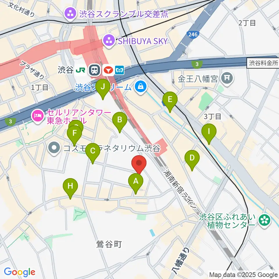 ヴァーヴミュージックスクール周辺のコンビニエンスストア一覧地図
