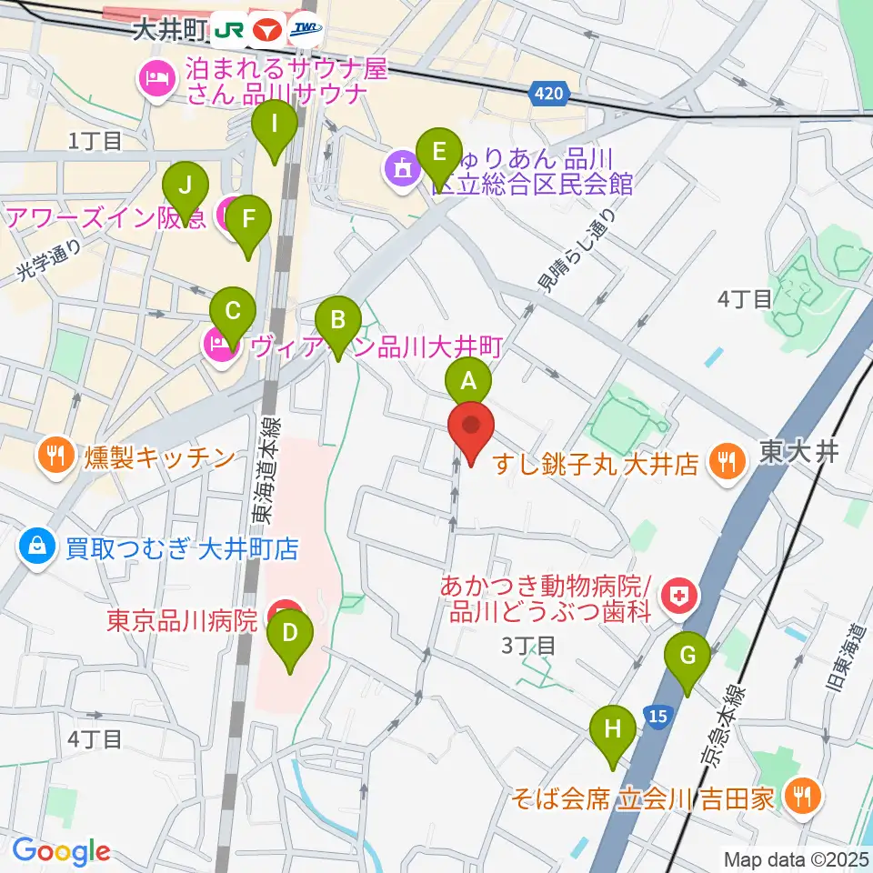 天華二胡学院周辺のコンビニエンスストア一覧地図