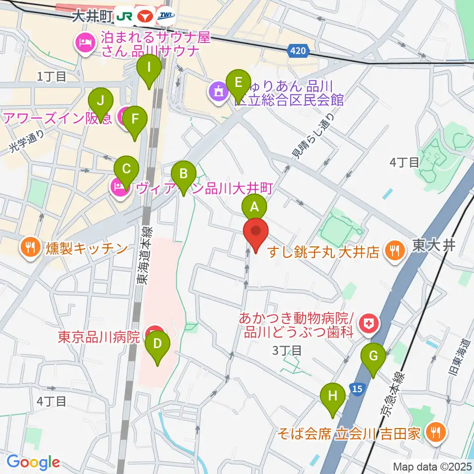 天華二胡学院周辺のコンビニエンスストア一覧地図