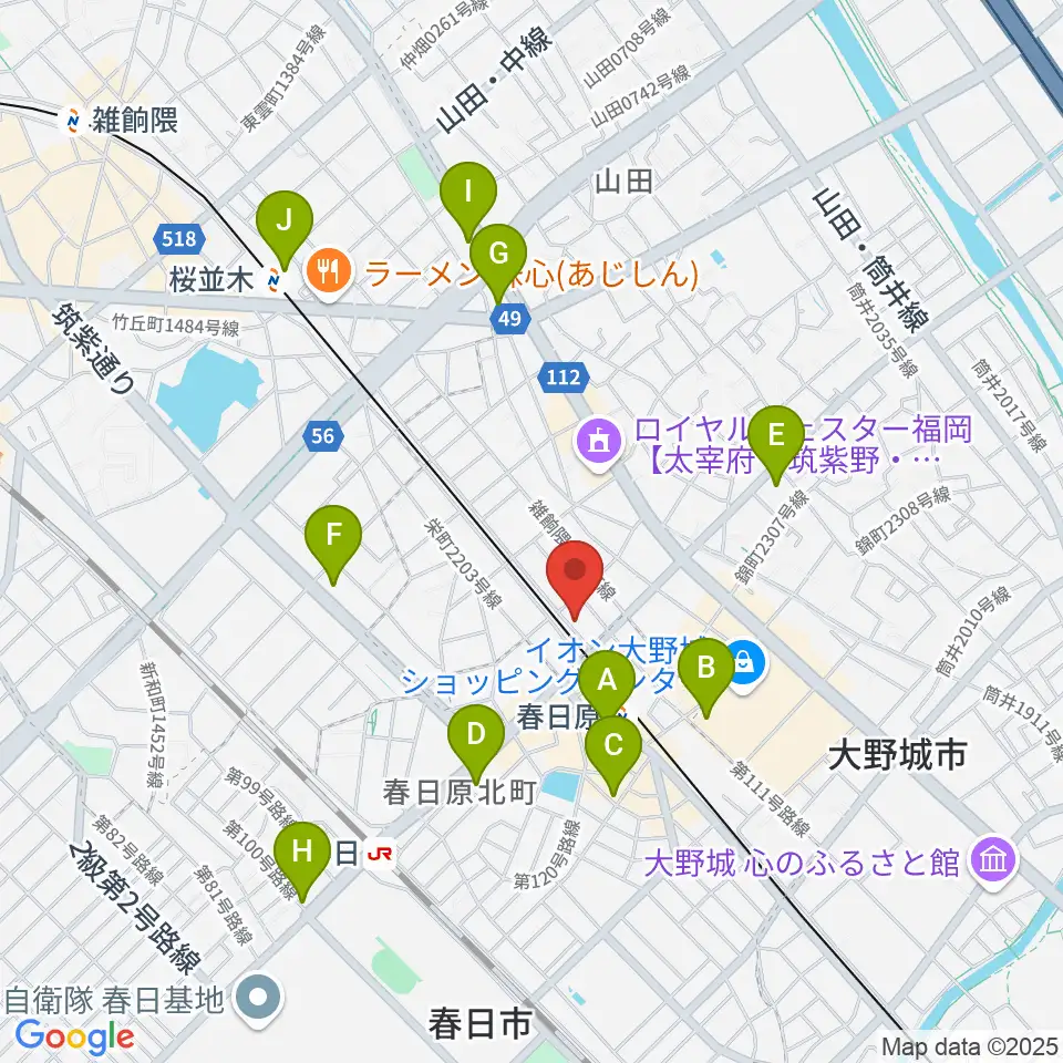 jmc音楽教室周辺のコンビニエンスストア一覧地図