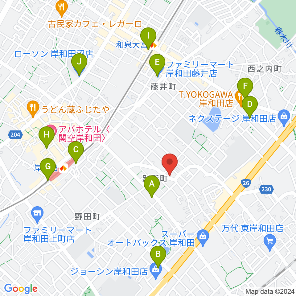 関西音楽院周辺のコンビニエンスストア一覧地図