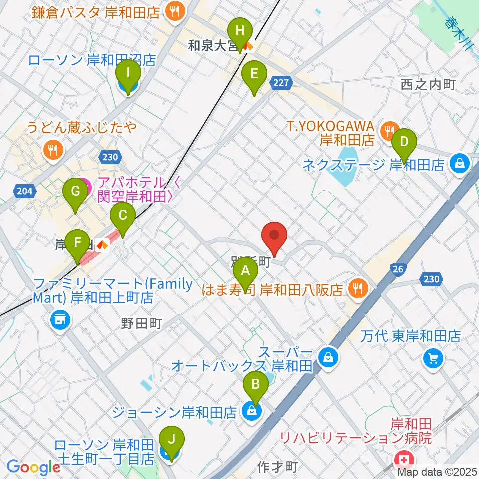関西音楽院周辺のコンビニエンスストア一覧地図