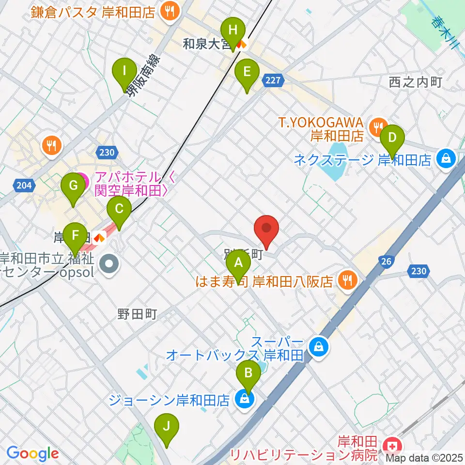 関西音楽院周辺のコンビニエンスストア一覧地図