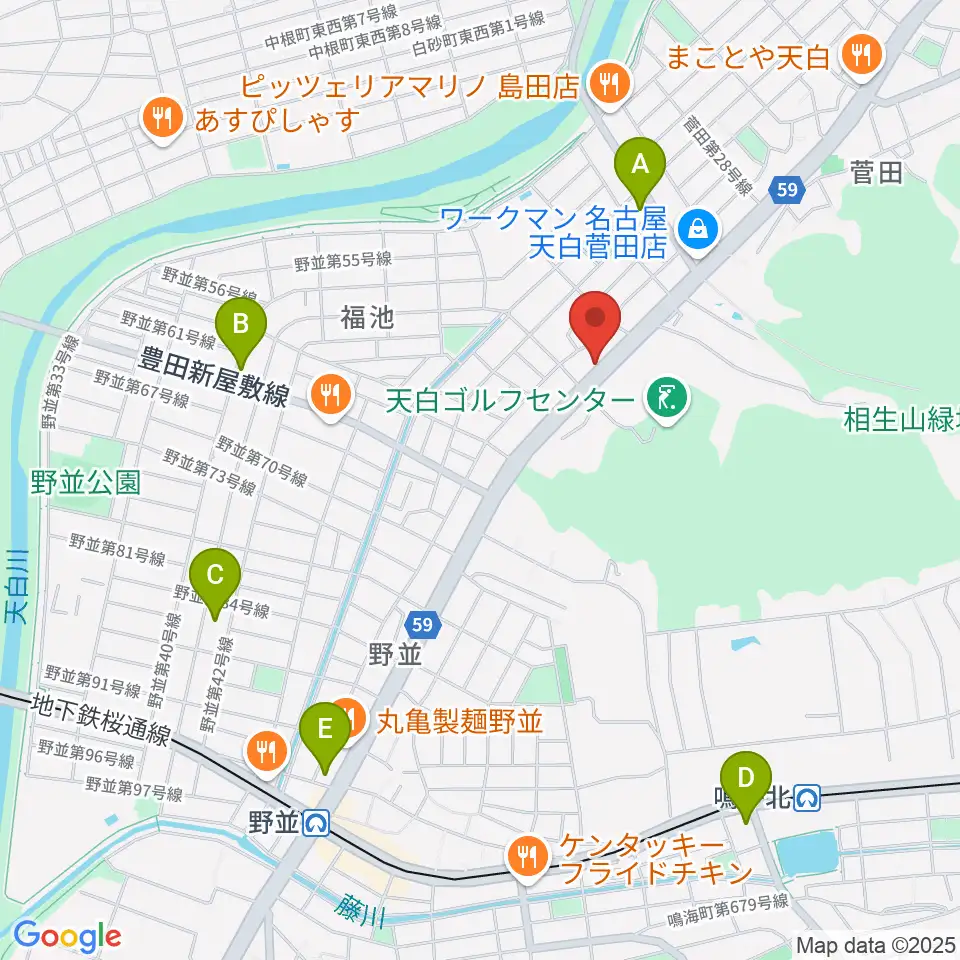 ミュージック・ドルチェ音楽教室周辺のコンビニエンスストア一覧地図