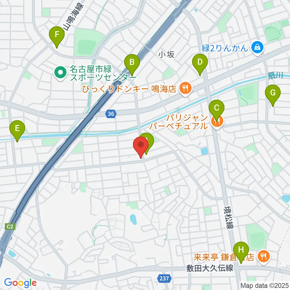 ボイスミュージック周辺のコンビニエンスストア一覧地図