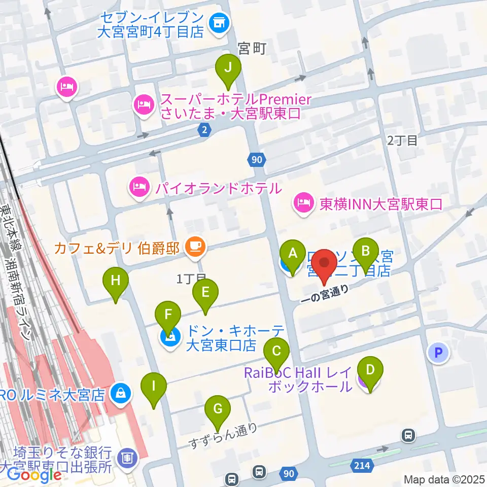 小島ギタースクール周辺のコンビニエンスストア一覧地図