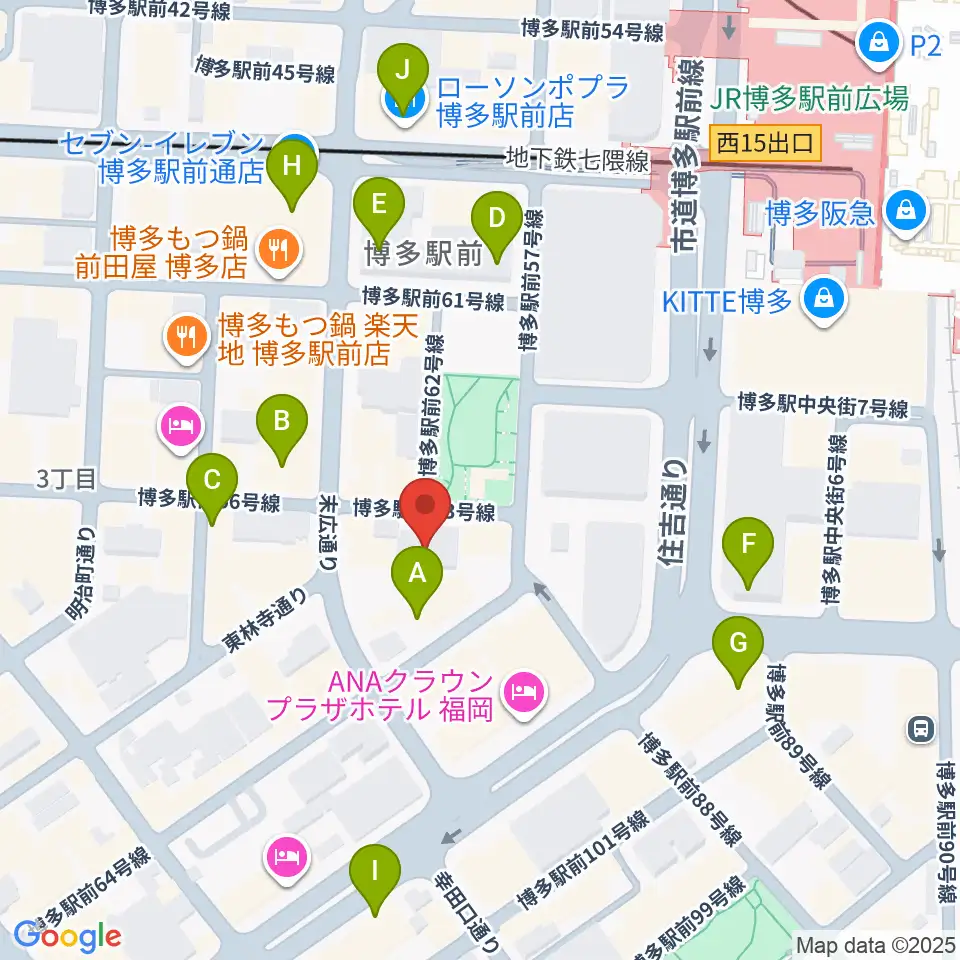 専門学校 九州ビジュアルアーツ周辺のコンビニエンスストア一覧地図