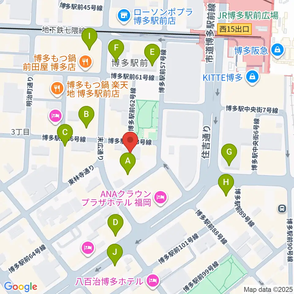 専門学校 九州ビジュアルアーツ周辺のコンビニエンスストア一覧地図