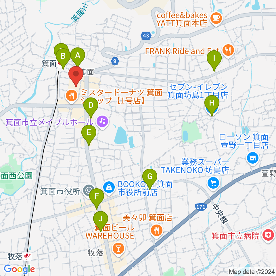 ミュージックドリーム音楽教室周辺のコンビニエンスストア一覧地図