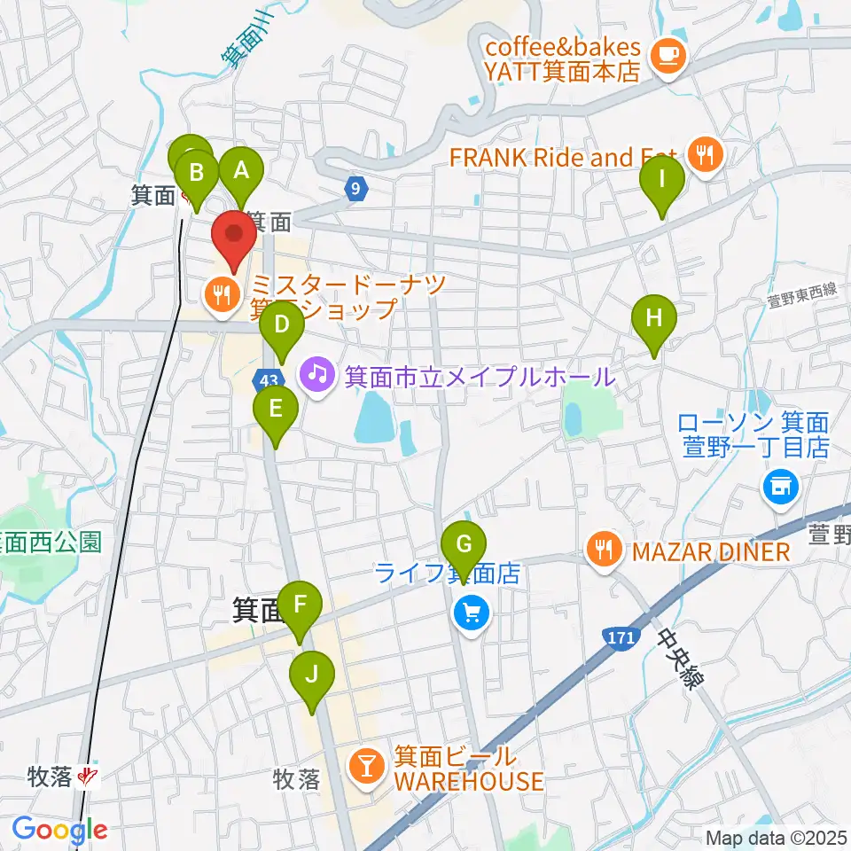 ミュージックドリーム音楽教室周辺のコンビニエンスストア一覧地図
