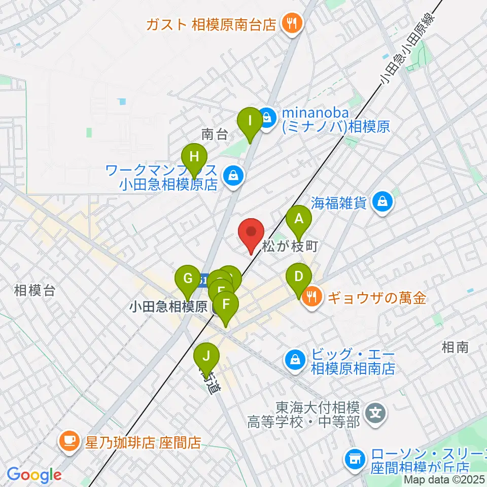 エンゼルミュージック周辺のコンビニエンスストア一覧地図