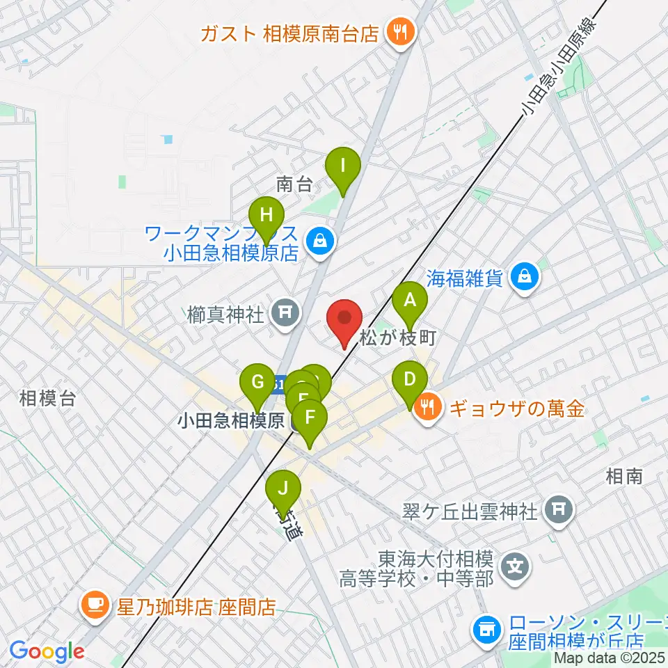 エンゼルミュージック周辺のコンビニエンスストア一覧地図